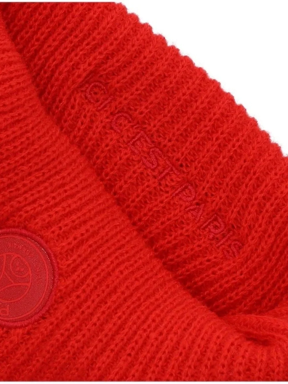 Paris Saint-Germain x Nike Red Cuffed Knit Hat PSG Beanie Adult One Size NEW NWT